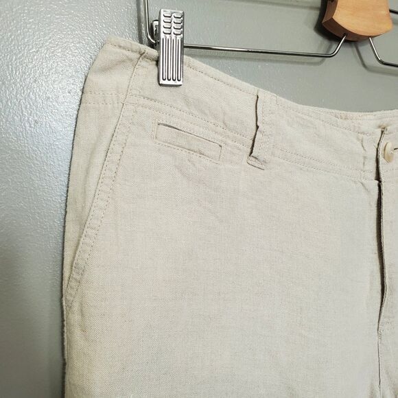 Eddie Bauer Linen Pants Womens Size 14 Vashon Fit Casual Summer Lightweight - Picture 6 of 11